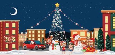 Tải file File phông sân khấu background banner giáng sinh noel 2025 GS1098 (gốc) in ấn ngay lập tức