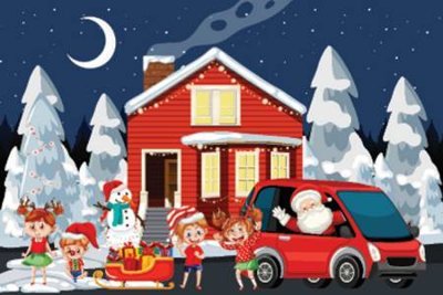 Hình ảnh file gốc in trần nhà File phông sân khấu background banner giáng sinh noel 2025 GS1113