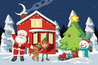 Ảnh gốc File phông sân khấu background banner giáng sinh noel 2025 GS1115 (nét căng) in mica