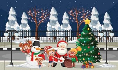 Tải file gốc File phông sân khấu background banner giáng sinh noel 2025 GS1123 (bản PSD) gốc