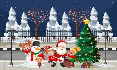 File gốc File phông sân khấu background banner giáng sinh noel 2025 GS1124 (PSD/TIFF) độ phân giải cao