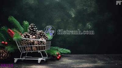 File gốc File phông cây thông giáng sinh GS113 (ảnh chi tiết) để in trần