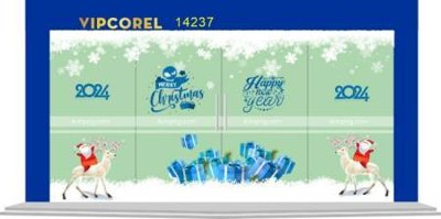 File gốc File phông sân khấu background banner giáng sinh noel 2025 GS1159 (in mica) làm bảng hiệu