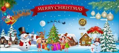 File tranh File phông sân khấu background banner giáng sinh noel 2025 GS1212 (bản gốc) in lụa 5D