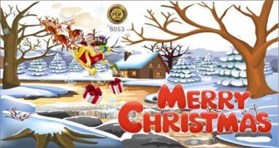 File tranh gốc File in decal giáng sinh noel 2025 GS1238 (bản quyền) Filetranh.com