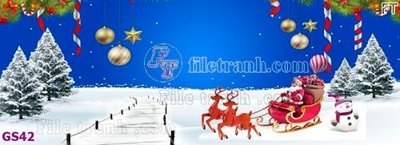 Cung cấp file tranh gốc File phông cây thông giáng sinh GS42 độc quyền