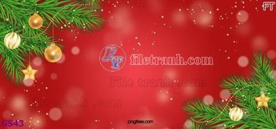 File gốc File phông cây thông giáng sinh GS43 (phong cách) cổ điển