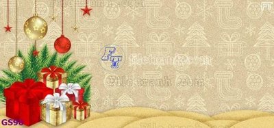 File tranh File phông cây thông giáng sinh GS90 (bản gốc) trang trí văn phòng