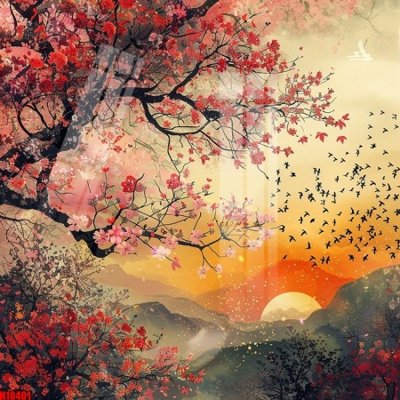 Download file File tranh gốc in tranh tường nền tổng hợp H10401 (chuẩn in) chất lượng cao