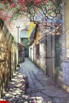 File in mica File tranh gốc in tranh tường nền tổng hợp H10588 (bản gốc) sắc sảo