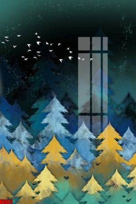 File in mica File tranh decor tranh bộ treo tường tổng hợp H1077 (bản gốc) làm vách ngăn