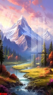 File gốc File tranh gốc in tranh tường nền tổng hợp H11166 (in lụa) hoa văn cổ điển