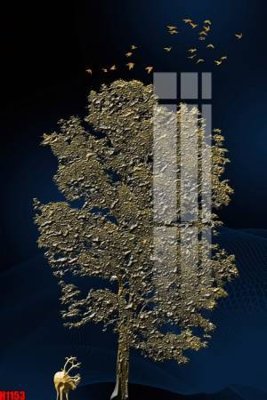 File tranh File tranh decor tranh bộ treo tường tổng hợp H1153 (bản gốc) in lụa dán tường