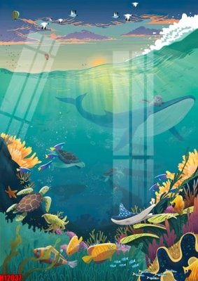 File gốc in ấn File tranh gốc in tranh tường nền tổng hợp H12037 chuẩn màu CMYK