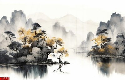 Hình ảnh file gốc in lụa File tranh gốc in tranh tường nền tổng hợp H12321