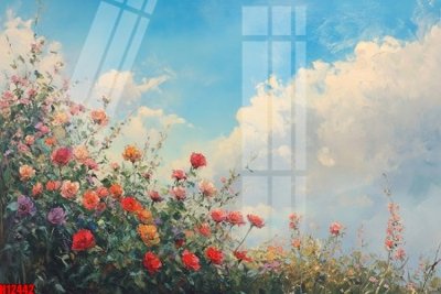 File gốc in tráng gương File tranh gốc in tranh tường nền tổng hợp H12442 chi tiết