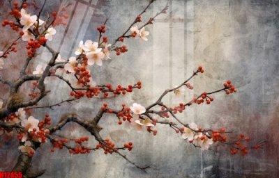 File gốc File tranh gốc in tranh tường nền tổng hợp H12455 (thiết kế) độc quyền