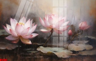 File gốc File tranh gốc in tranh tường nền tổng hợp H12461 (in lụa) cao cấp