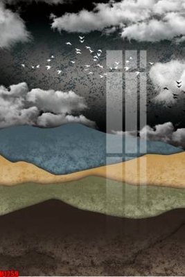 File in trần File tranh decor tranh bộ treo tường tổng hợp H1259 (bản gốc) 5D