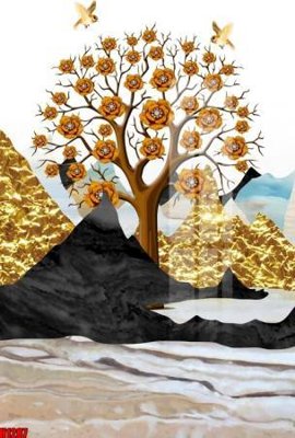 File gốc File tranh decor tranh bộ treo tường tổng hợp H1287 (in mica) cắt laser