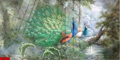 File tranh File tranh gốc in tranh tường nền tổng hợp H12966 (bản gốc) in lụa dán tường