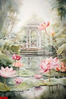 File gốc File tranh gốc in tranh tường nền tổng hợp H13703 (in ấn) màu sắc trung thực