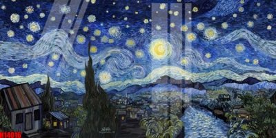 File tranh File tranh gốc in tranh tường nền tổng hợp H14016 (bản gốc) in lụa 3D