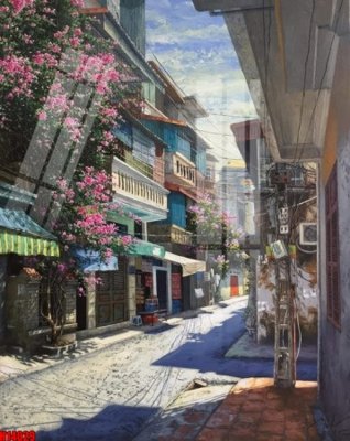 Download file gốc File tranh gốc in tranh tường nền tổng hợp H14029 (in lụa) cao cấp