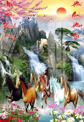 File PSD File tranh gốc in tranh tường nền tổng hợp H14375 (gốc) nhiều lớp (multi-layer)