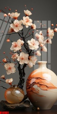 File gốc File tranh gốc in tranh tường nền tổng hợp H14901 (in lụa) tranh phong thủy