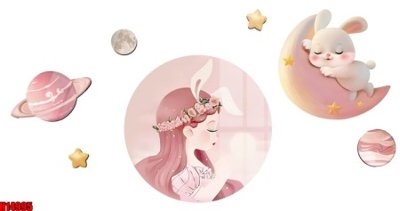 File tranh File tranh gốc in tranh tường nền tổng hợp H14995 (gốc) chủ đề trẻ em