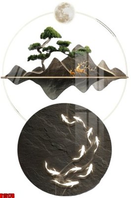 File tranh File tranh gốc in tranh tường nền tổng hợp H15178 (file gốc) chuẩn màu in