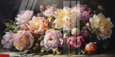 File gốc File tranh gốc in tranh tường nền tổng hợp H15236 (in lụa) tranh mã đáo