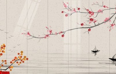 Tải file File tranh gốc in tranh tường nền tổng hợp H16004 (gốc) làm file tranh quảng cáo