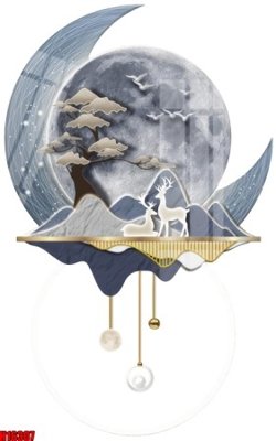 File gốc File tranh gốc in tranh tường nền tổng hợp H16307 (cho in 3D) độc đáo