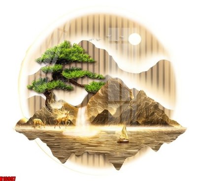 Tải file gốc File tranh gốc in tranh tường nền tổng hợp H16997 (in khổ lớn) không mờ