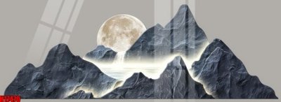 File in trần File tranh gốc in tranh tường nền tổng hợp H17470 (bản gốc 3D) sống động