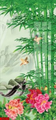 File gốc File tranh gốc in tranh tường nền tổng hợp H17509 (in mica) trang trí