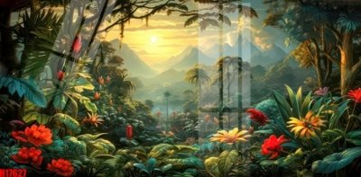 Tải file gốc File tranh gốc in tranh tường nền tổng hợp H17627 (bản PSD) đầy đủ layer