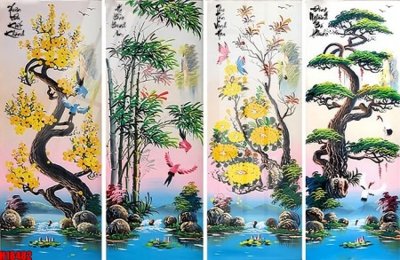 File gốc File tranh gốc in tranh tường nền tổng hợp H18482 (cho in ấn) độc quyền