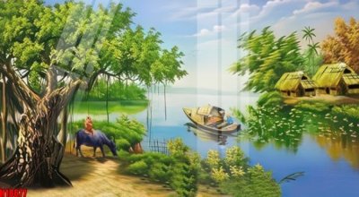 File gốc File tranh gốc in tranh tường nền tổng hợp H18677 (trang trí) phòng ngủ