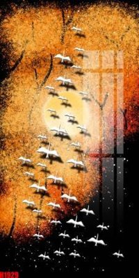 File gốc File tranh decor tranh bộ treo tường tổng hợp H1929 (chuẩn màu) cho in offset