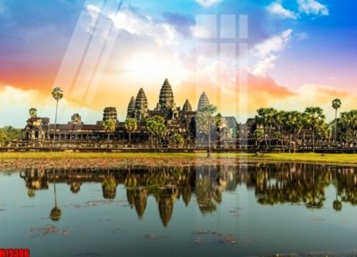 File tranh gốc in trần nhà File tranh gốc in tranh tường nền tổng hợp H19386 3D