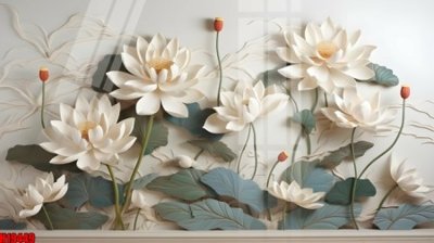 File tranh gốc in trần nhà File tranh gốc in tranh tường nền tổng hợp H19449 3D