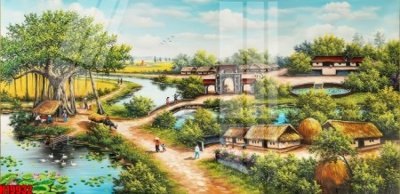 File gốc File tranh gốc in tranh tường nền tổng hợp H19932 (in lụa) chi tiết cao