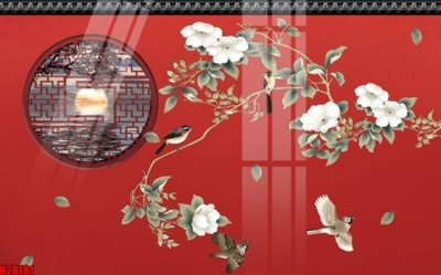 File PSD File tranh gốc in tranh tường nền tổng hợp H20181 (gốc) tách lớp chi tiết