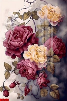 File gốc File tranh gốc in tranh tường nền tổng hợp H20668 (phiên bản chuẩn) để in ấn