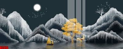 File gốc File tranh decor tranh bộ treo tường tổng hợp H2076 (trang trí) phòng làm việc