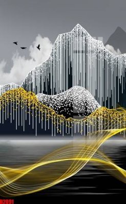 Tải file File tranh decor tranh bộ treo tường tổng hợp H2091 (gốc) làm file tranh quảng cáo