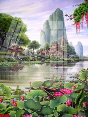 File gốc File tranh gốc in tranh tường nền tổng hợp H21350 (phiên bản chuẩn) để in ấn